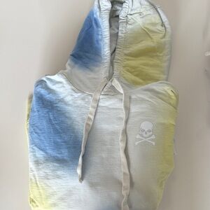SoulCycle Blue and Yellow Tie-Dye Hoodie